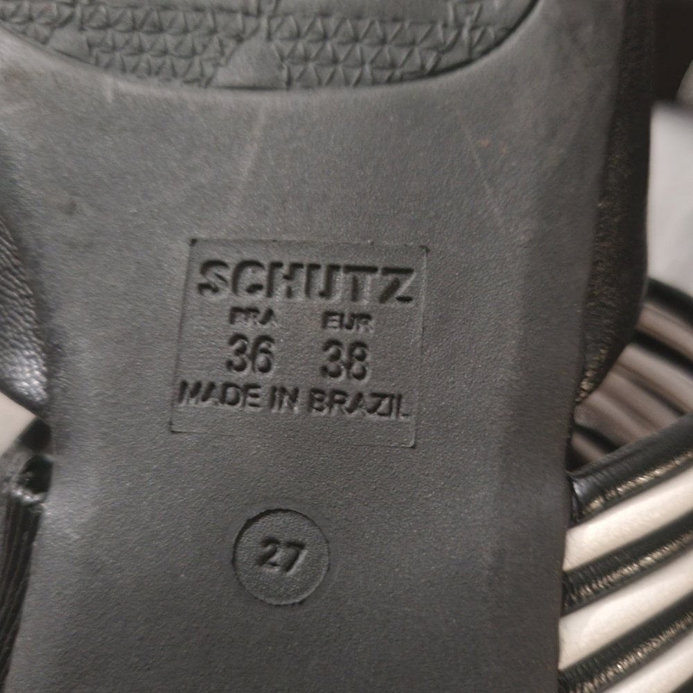 Schutz Strap Detailed Mule Flata Size 38 - image 5